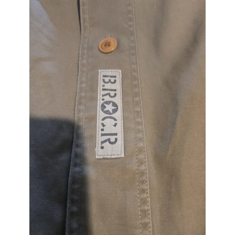 Vintage Banana Republic BRCR Civilian Reserve Safari Shirt Mens M Hong Kong